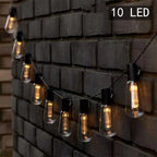 1PC 5M10LED/8M20LED Waterproof Solar LED Papaya Light String, With 8 Lighting Modes, Used for Parties, Camping, Path Decoration
