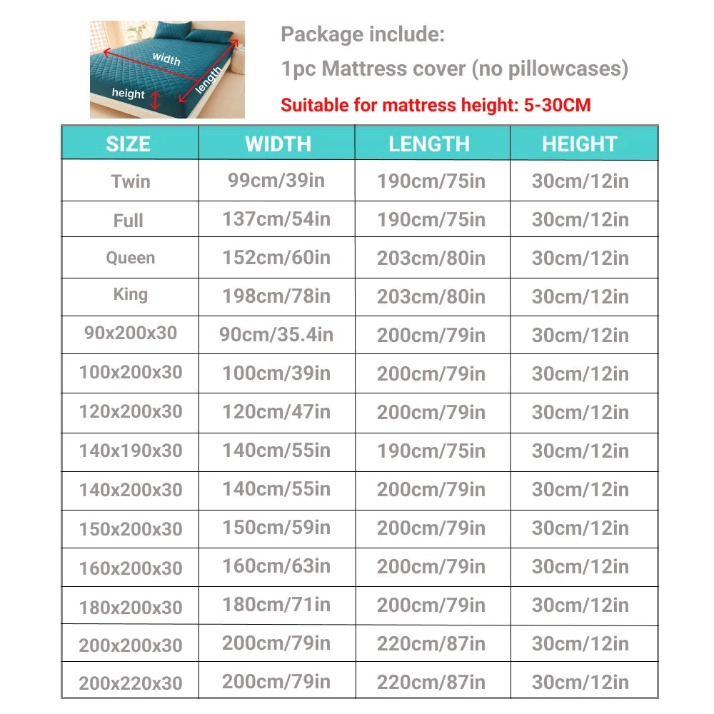 Waterproof & Breathable Mattress Protector