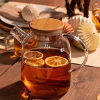 Glass Teapot with Bamboo Lid — 54 oz